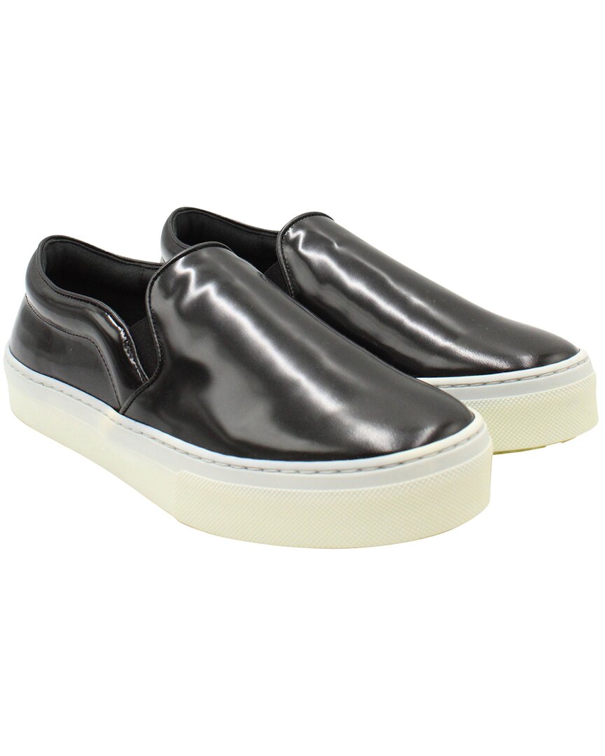 Celine Women's Leather Slip-on Sneaker (authentic Pre-loved) In Black