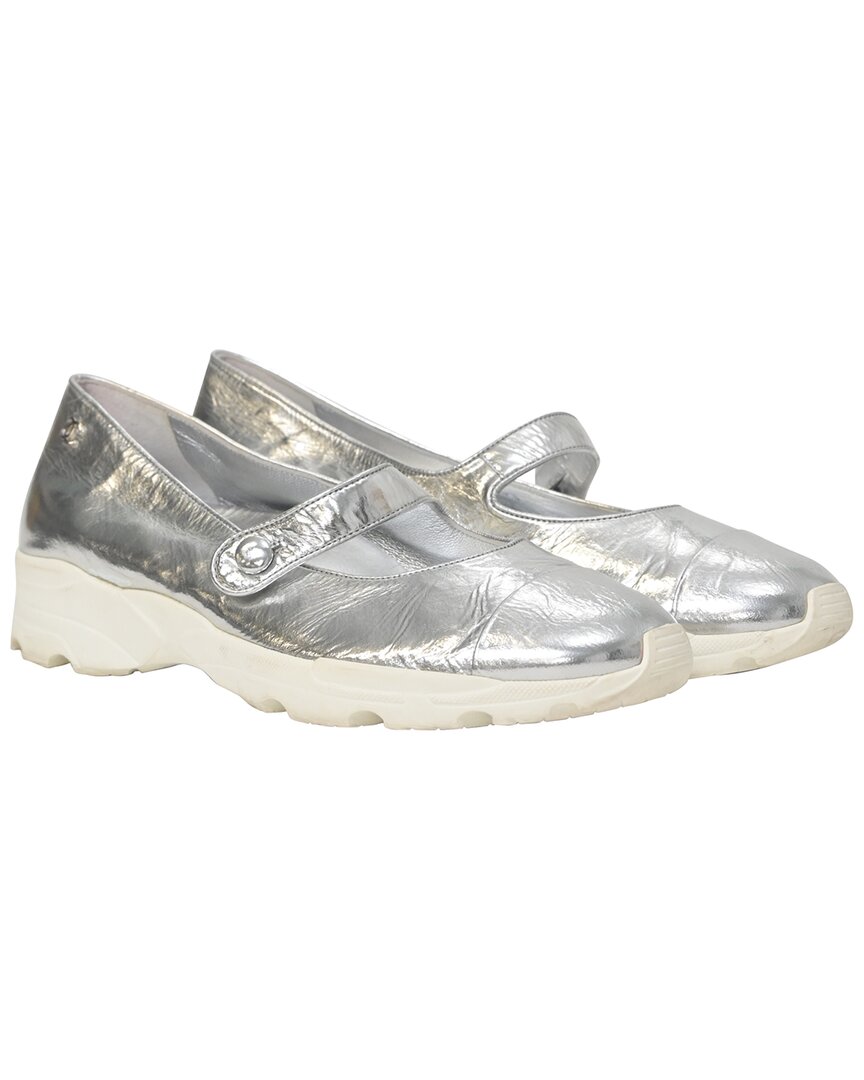 CHANEL Pre-owned Women's Leather Mary Jane Sneaker (authentic Pre-loved)