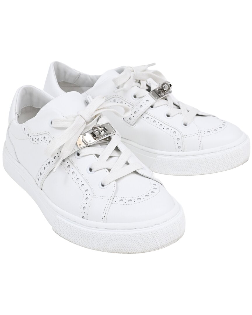 Click to view more detailed imagery on our partner's website Pre-owned Hermes Hermès Women's Leather Day Low Top Sneaker (authentic Pre-loved)