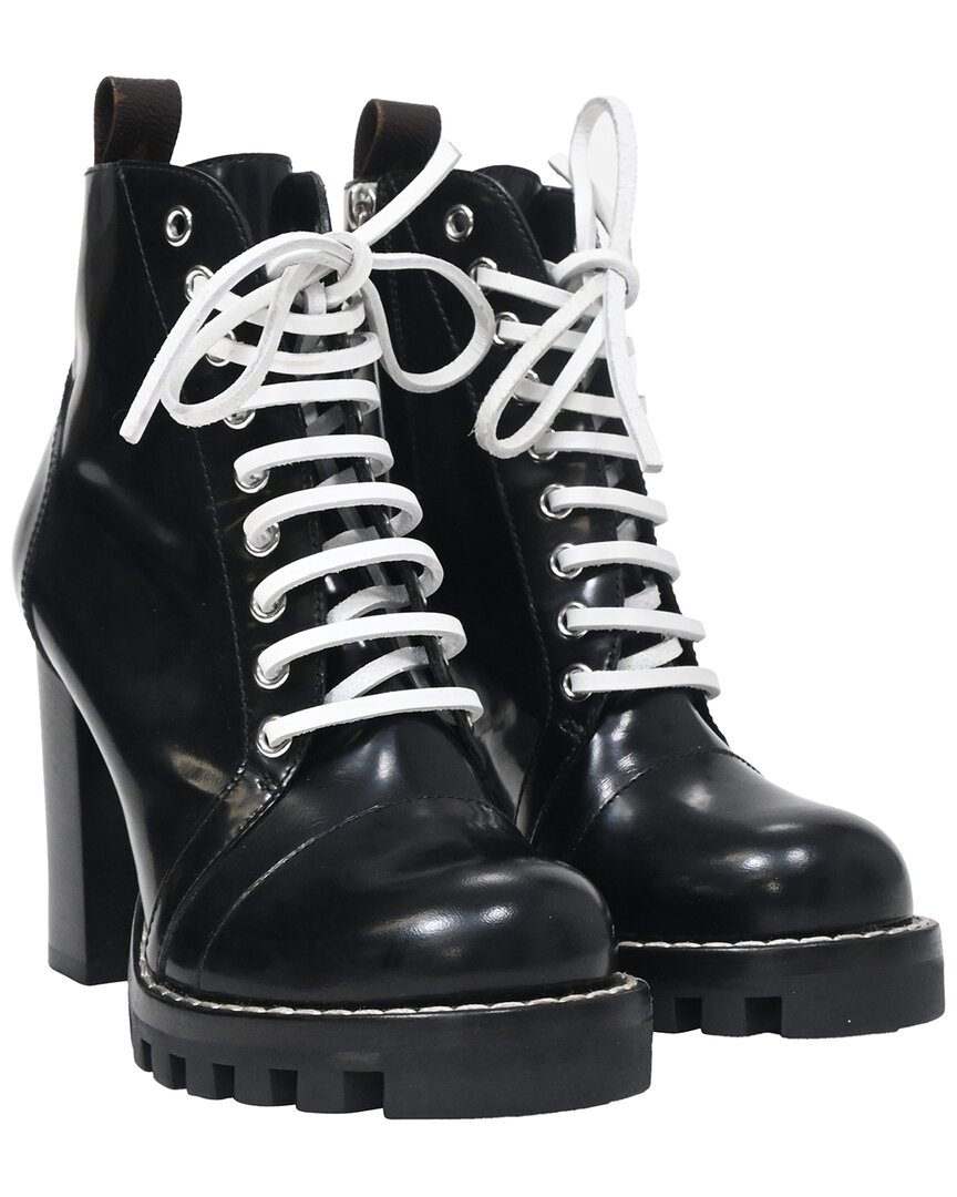Louis Vuitton Women's Leather Star Trail Laced Zipped Platform Boot (authentic  Pre-loved) In Black