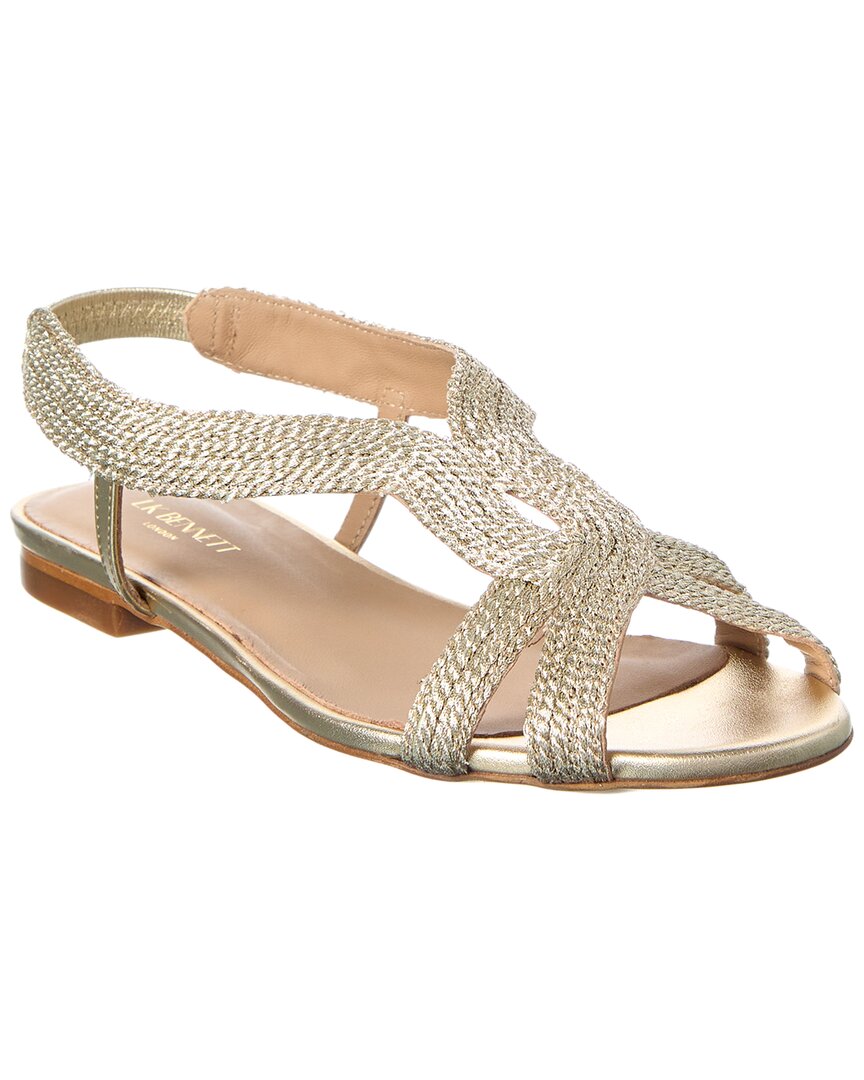 Lk Bennett Renee Sandal In Gold