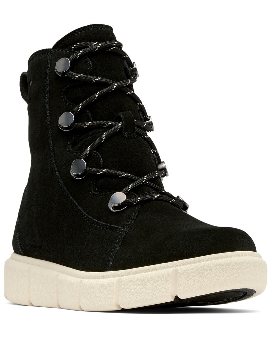 Sorel Explorer™ Iii Joan Waterproof Suede Boot In Black