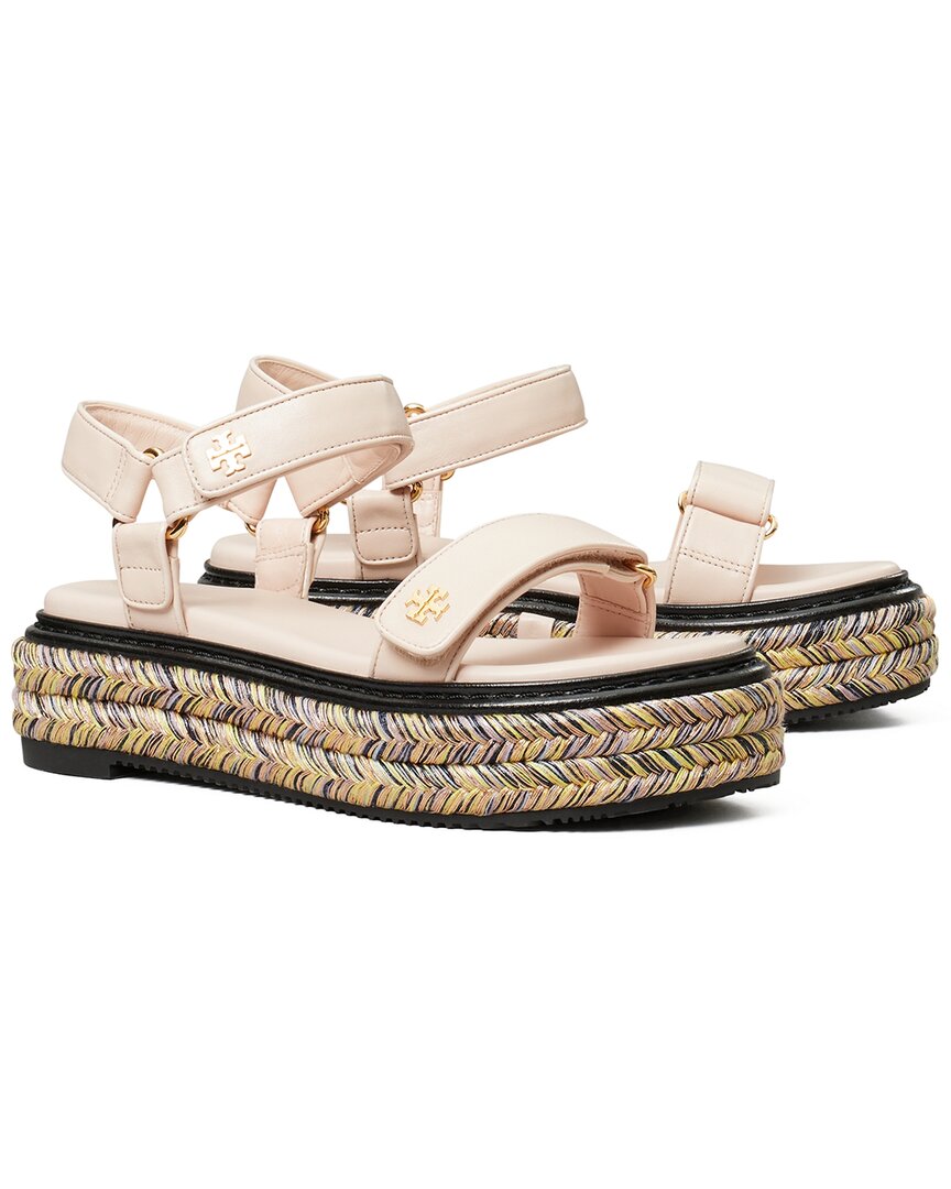 Tory Burch Espadrille Leather Sport Sandal In Neutral