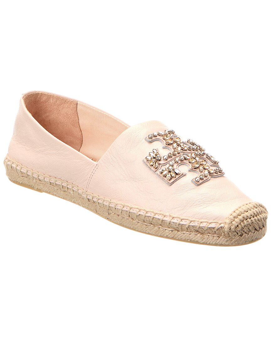 Tory Burch Embellished Leather Espadrille
