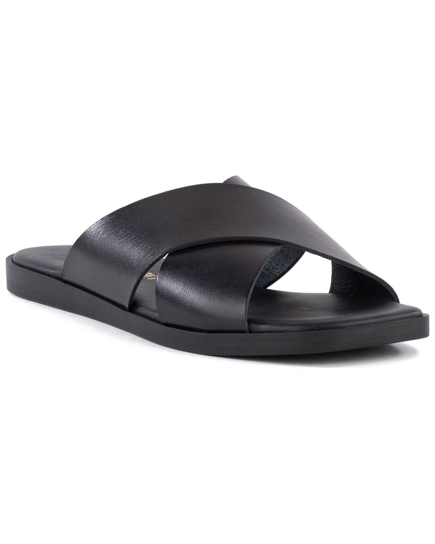 Seychelles Chai Leather Slide In Black