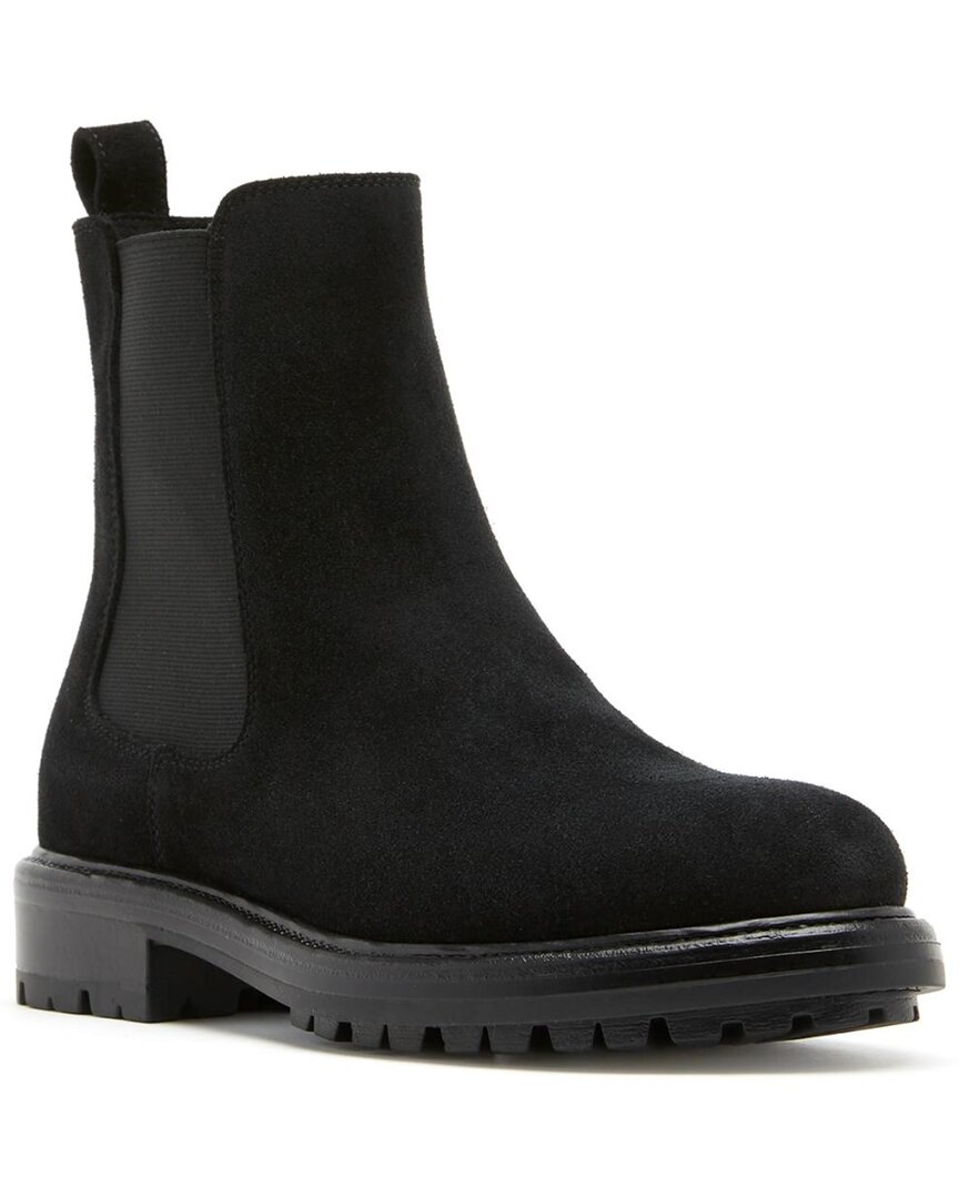La Canadienne Wake City Dry™ Waterproof Suede Bootie In Black