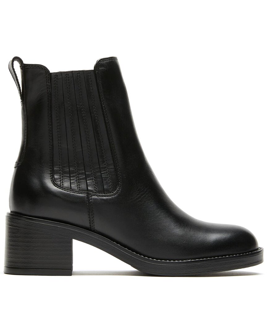 La Canadienne Walf City Dry™ Waterproof Leather Bootie In Black