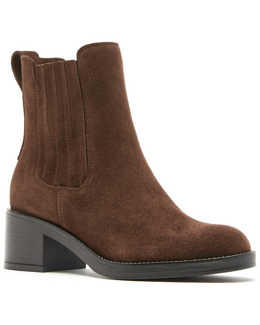 La Canadienne Walf City Dry™ Waterproof Suede Bootie In Brown