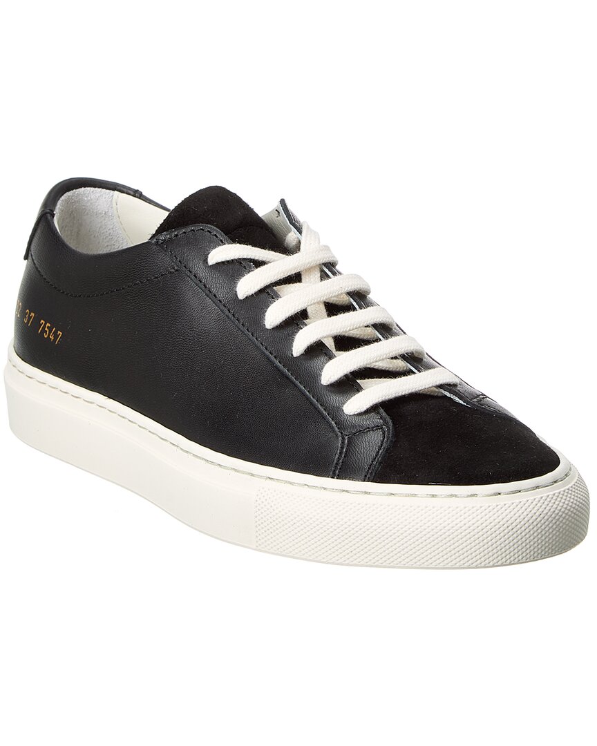 Shop Common Projects Original Achilles Leather & Suede Sneaker In Black