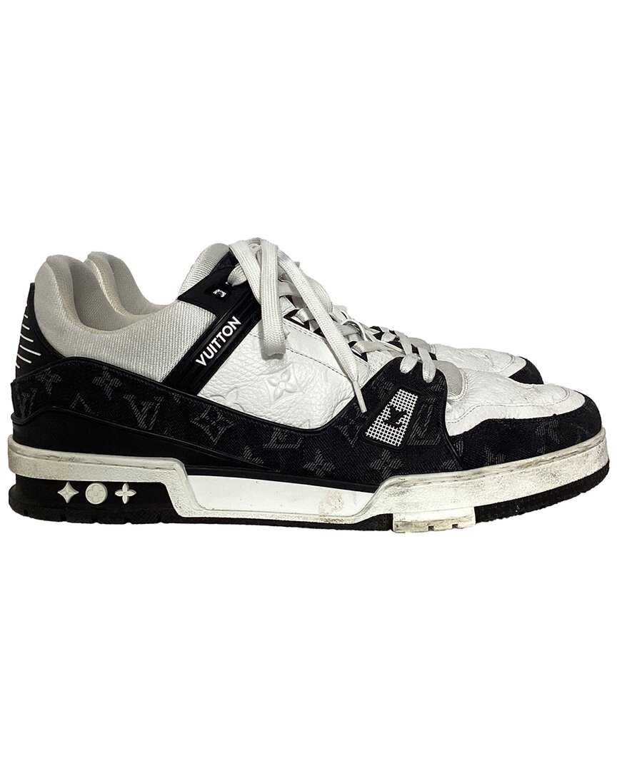 Pre-owned Louis Vuitton Men's Leather Lv Trainer (authentic Pre-loved)