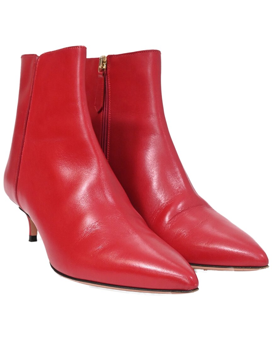 Altuzarra Women's Leather Quant Kitten Heel Bootie (authentic Pre-loved)