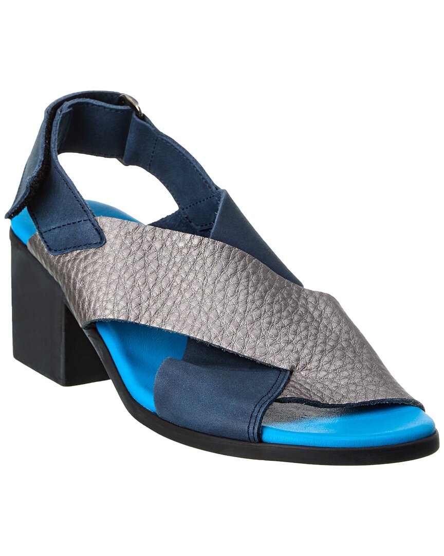 Arche Vayest Leather Sandal In Blue