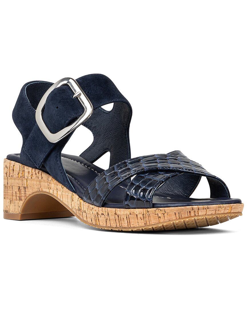 Donald Pliner Rolli Platform Sandal In Blue