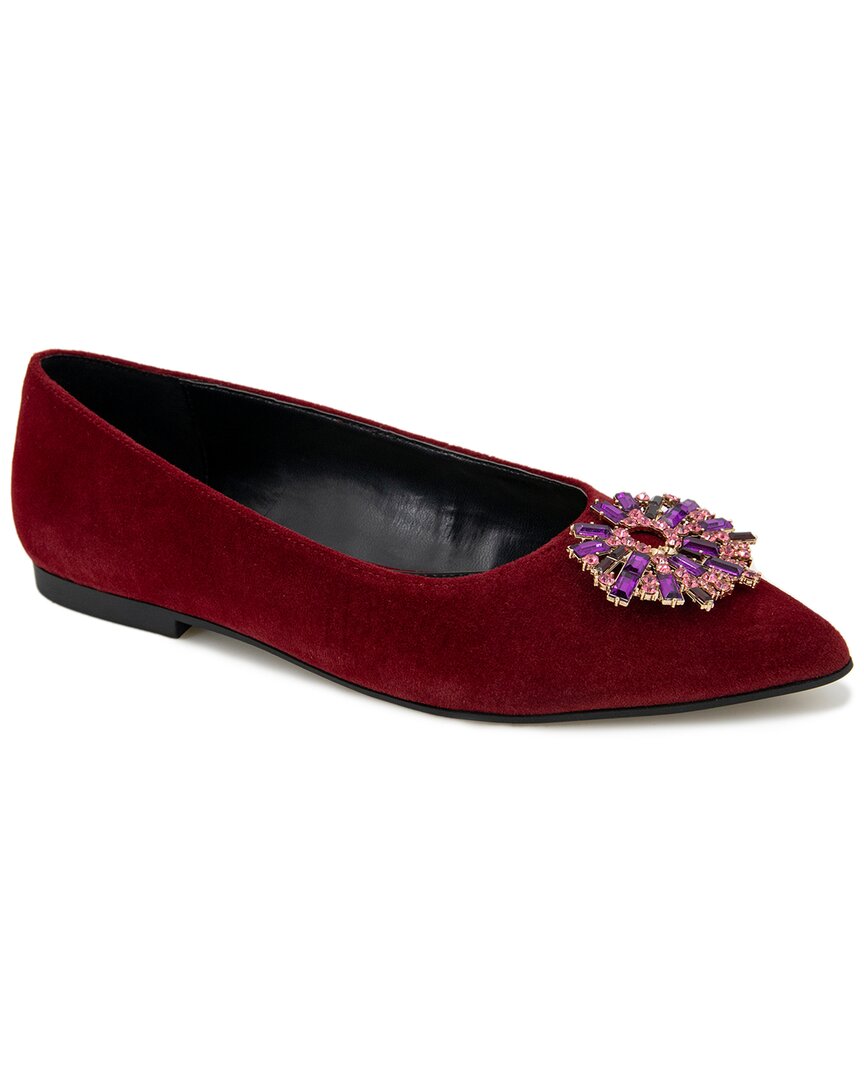 Kenneth Cole Women's Gaya Starburst Pointed Toe Flats In Wine