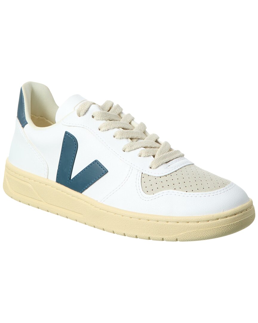 Shop Veja V-10 Leather Sneaker In White