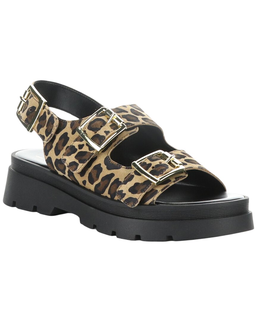 Bos. & Co. Cipher Slingback Platform Sandal In Animal Print