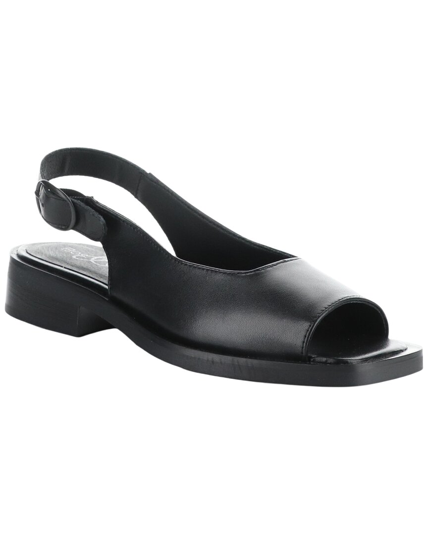 Bos. & Co. Elena Leather Sandal In Black