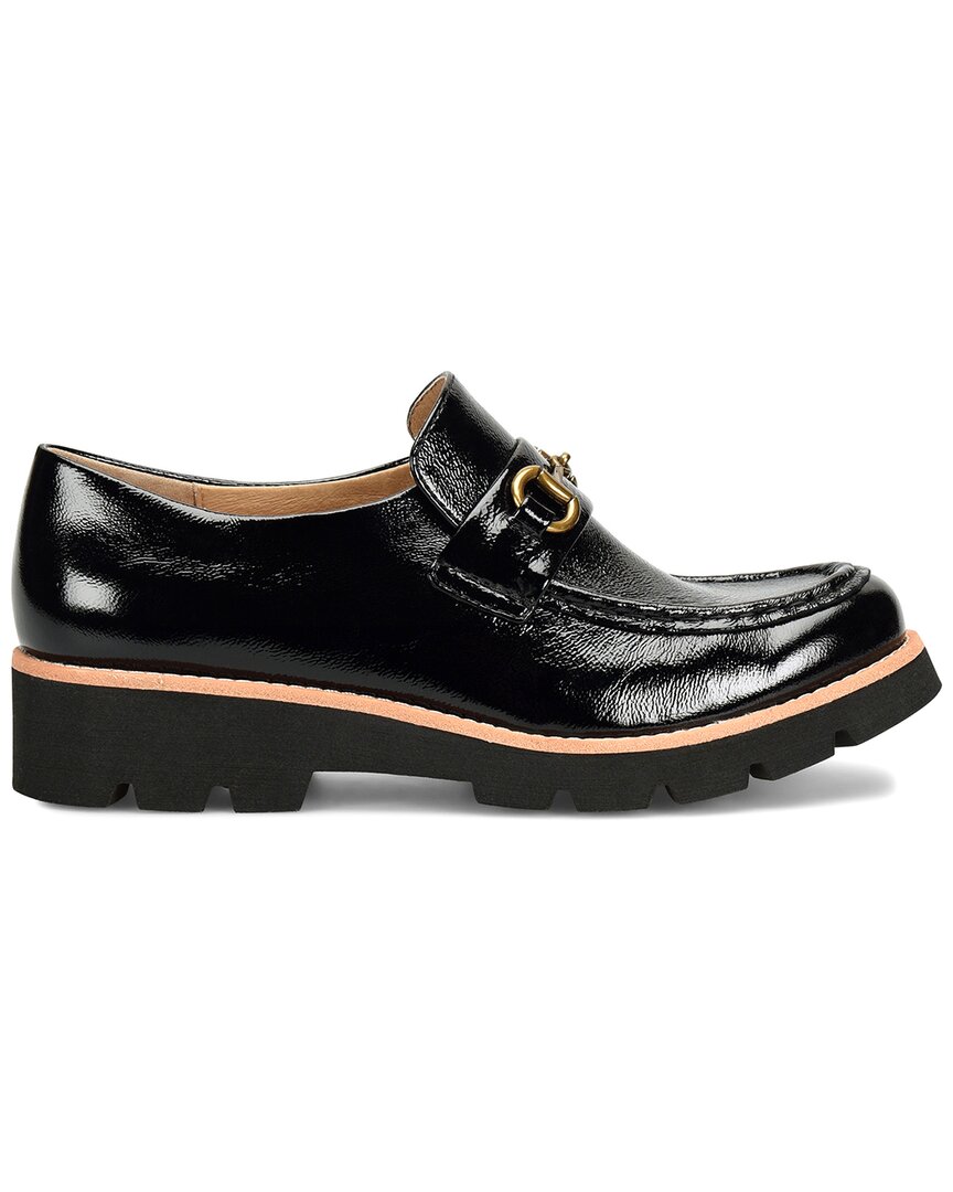 Söfft Prewitt Womens Embellished Patent Leather Loafers In Black