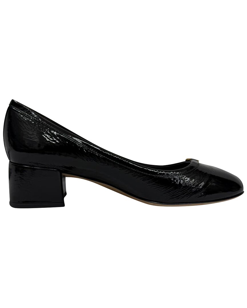 Chloé Women's Patent Leather Marcie Block-heel Pump (authentic Pre-loved) In Black