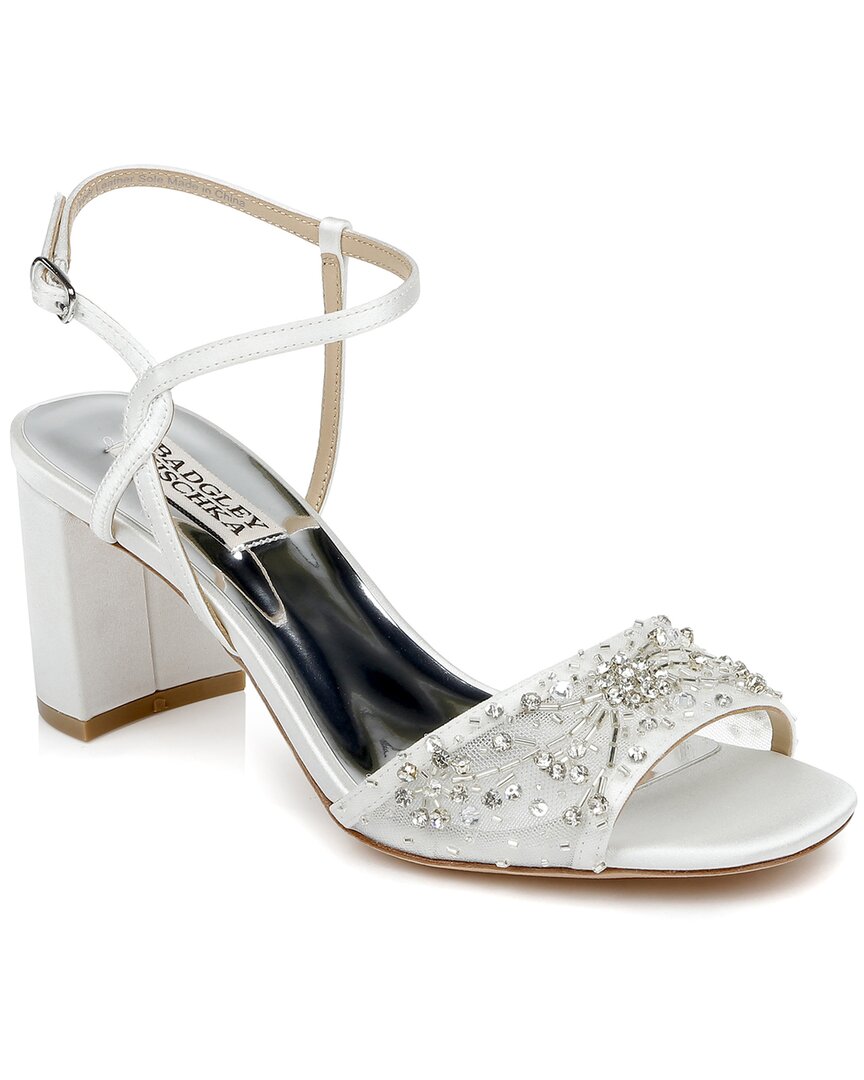 Badgley mischka silver sandals hot sale