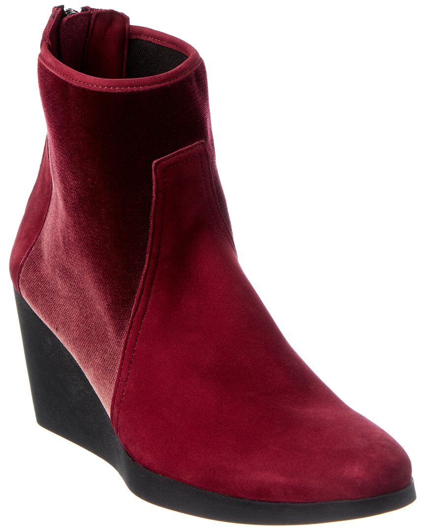 Arche Vitage Suede Bootie In Red