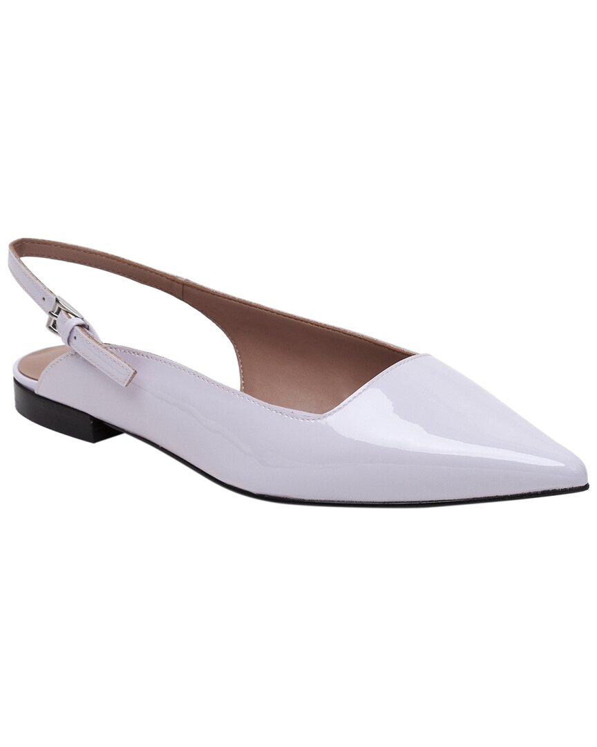 Linea Paolo Caia-l Leather Slingback Flat In Purple