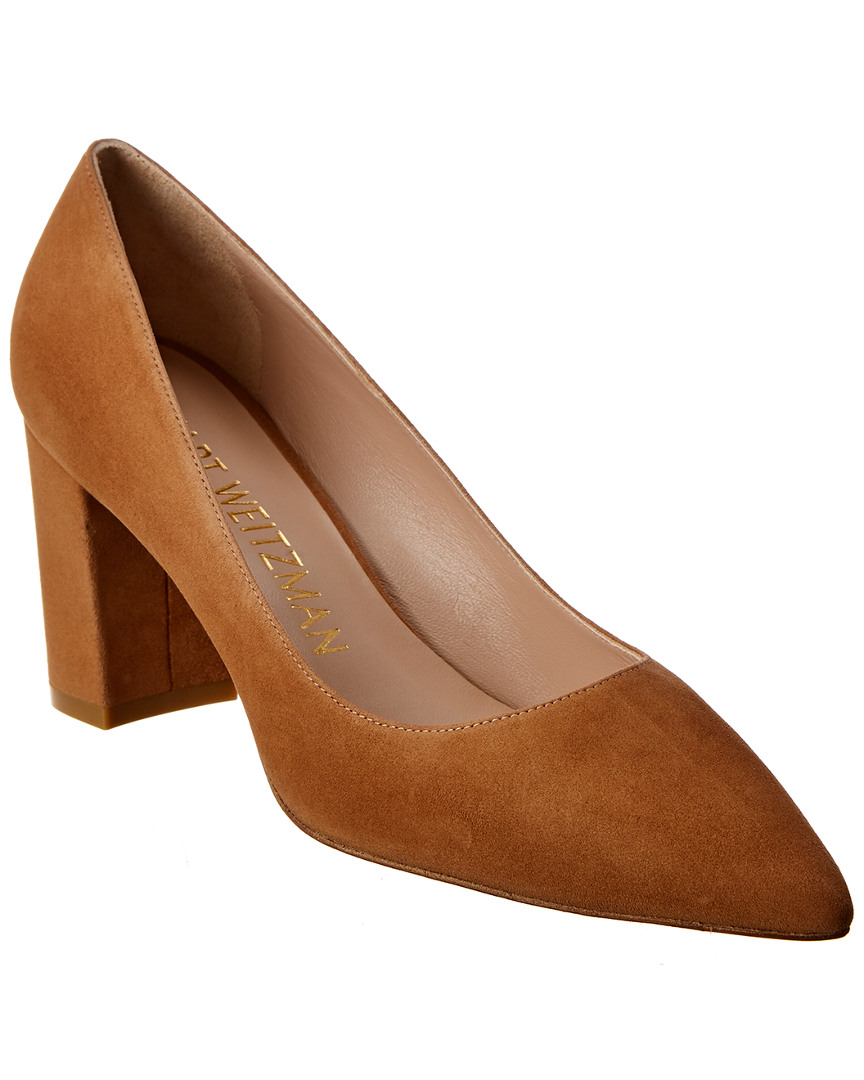 Stuart Weitzman Laney 75 Suede Pump Women's Brown 4.5 194258917682 eBay