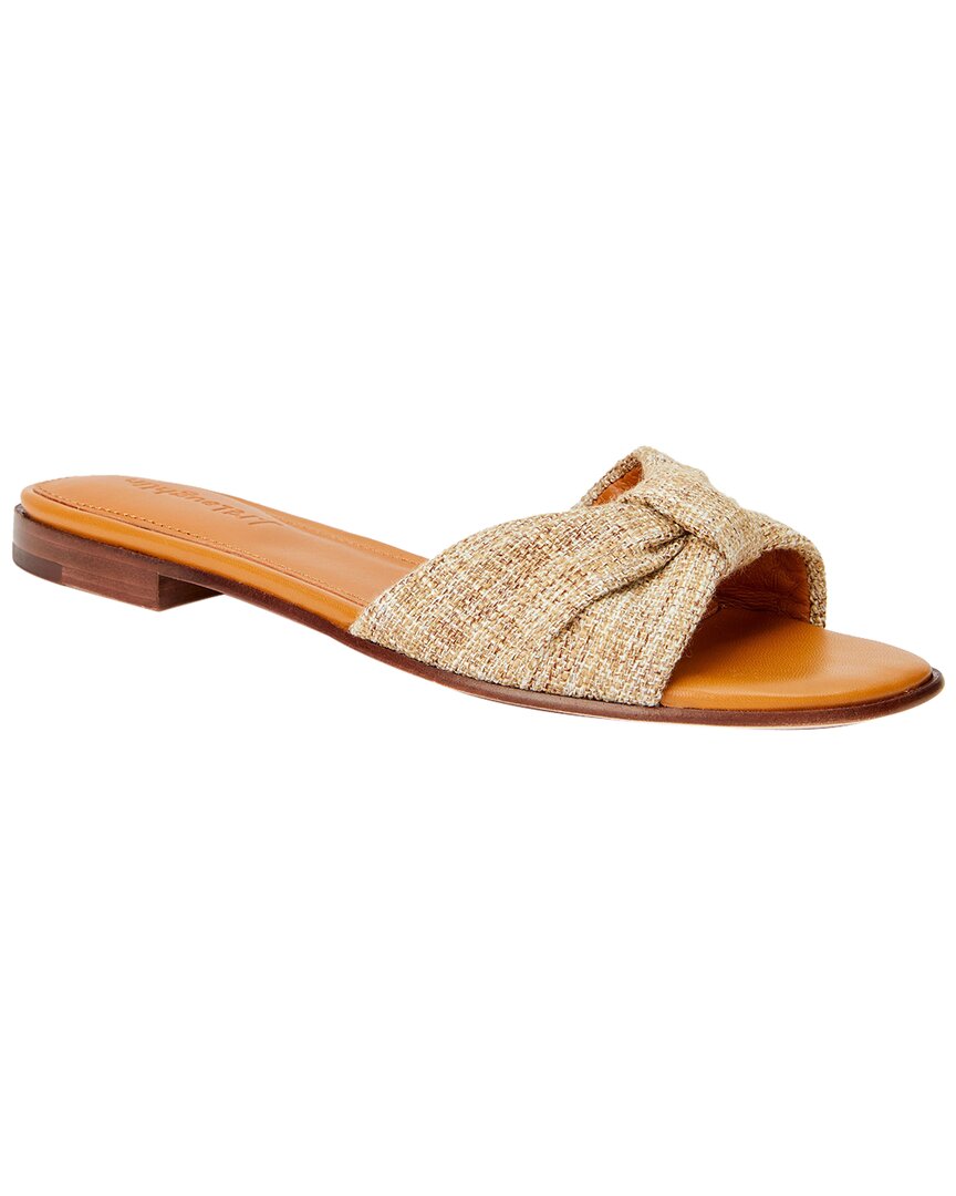 Shop J.mclaughlin Karina Linen Sandal In Brown