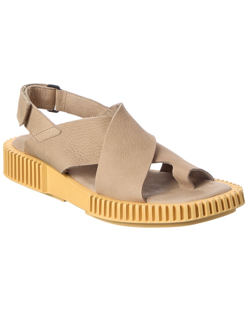 Arche Ixoham Leather Sandal In Brown
