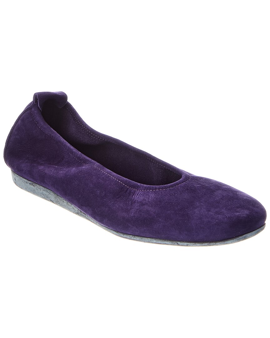 Arche Laius Leather Flat In Muscari