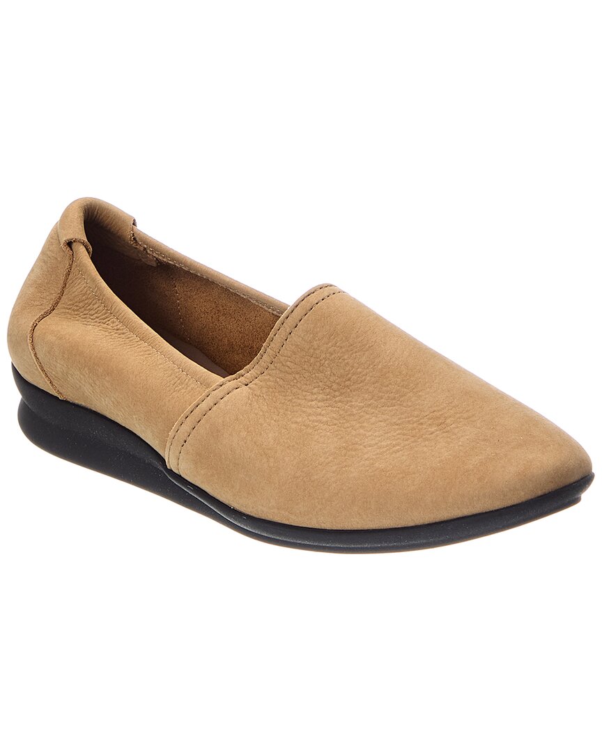 Arche Nasdry Leather Flat In Tan