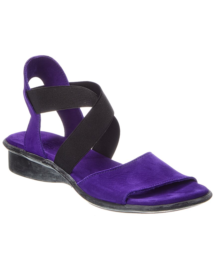 Arche Satia Leather Sandal In Amety