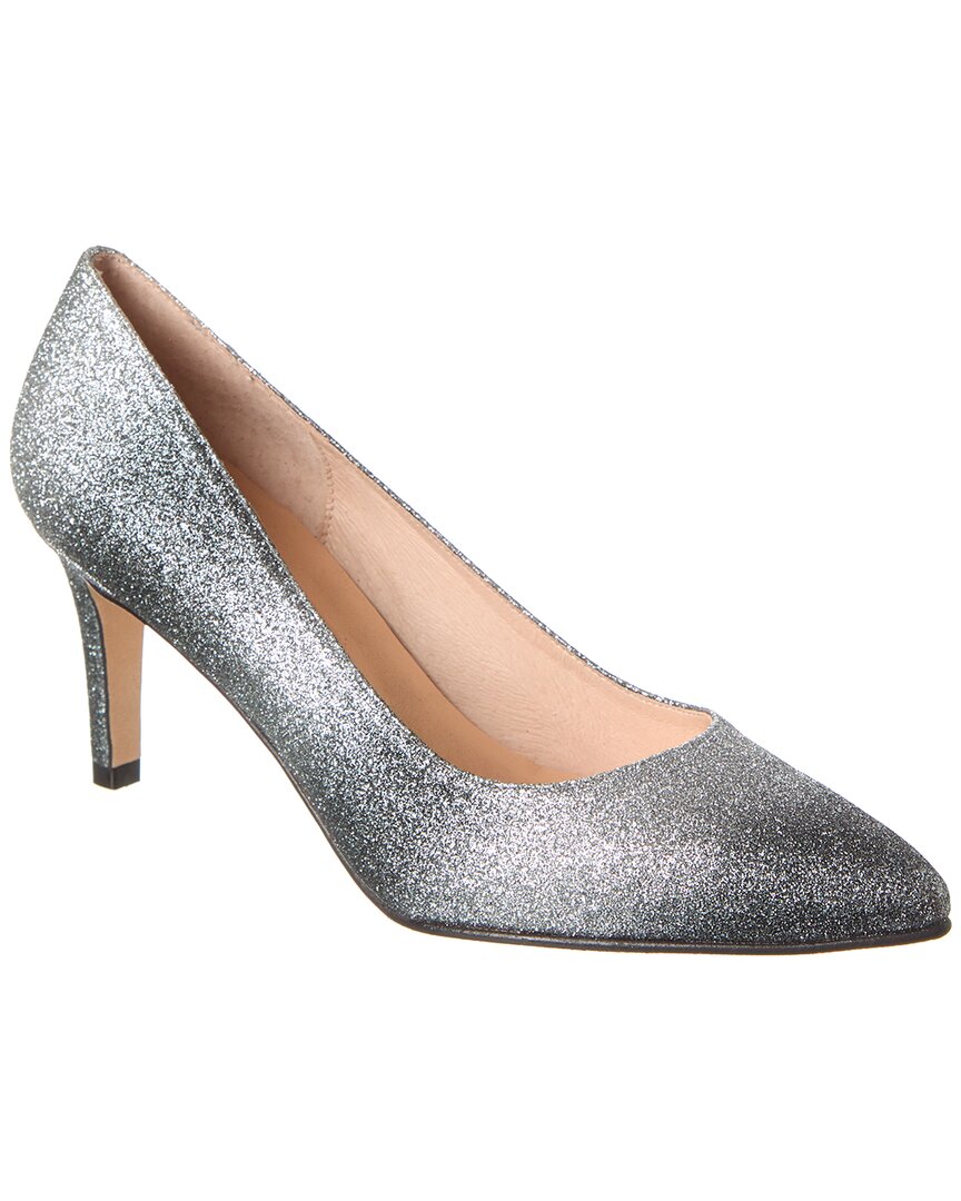 French Sole Nurit Glitter Pump In Silver