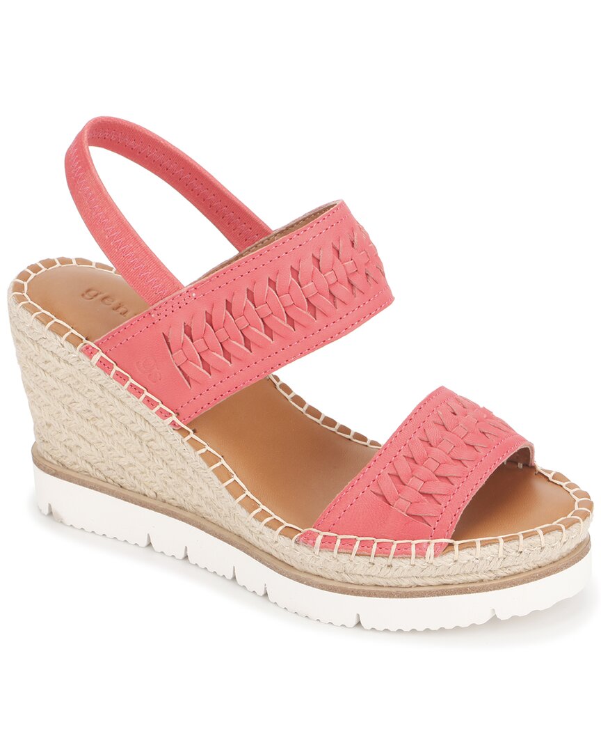 GENTLE SOULS BY KENNETH COLE ELYSSA TWO-BAND BRAID LEATHER ESPADRILLE