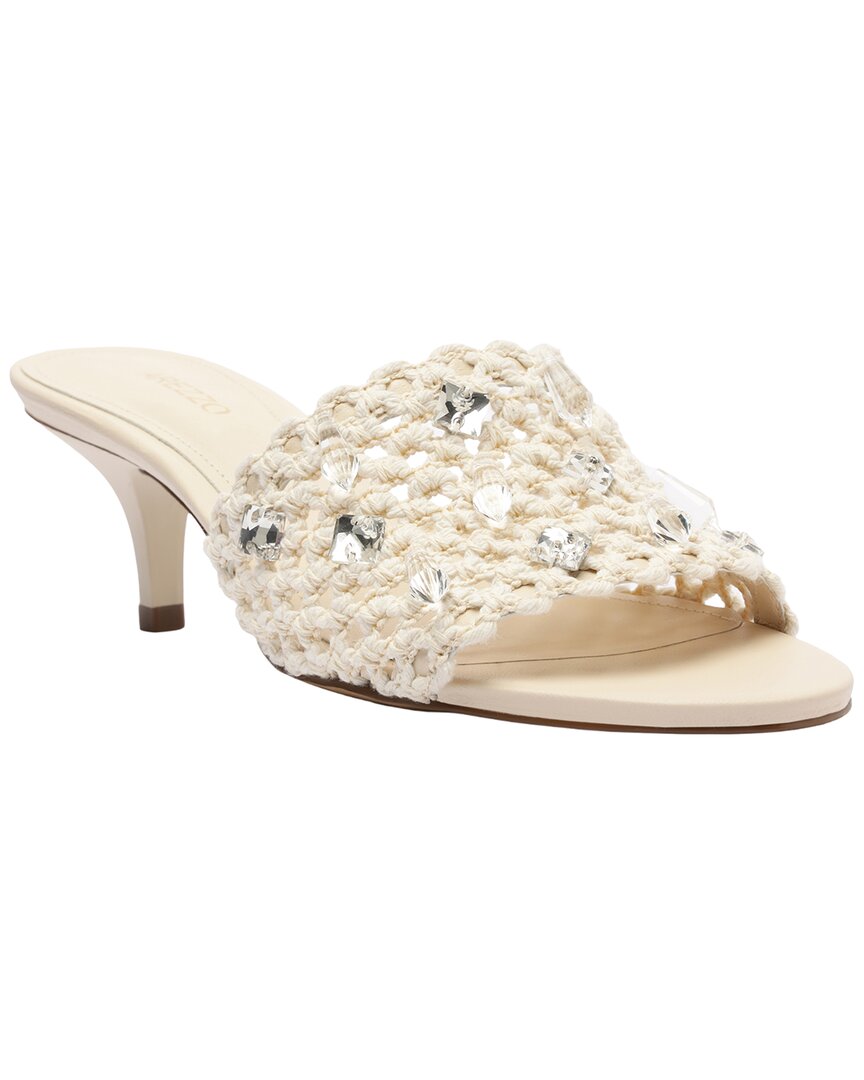 Arezzo Briella Fabric Sandal In Gold