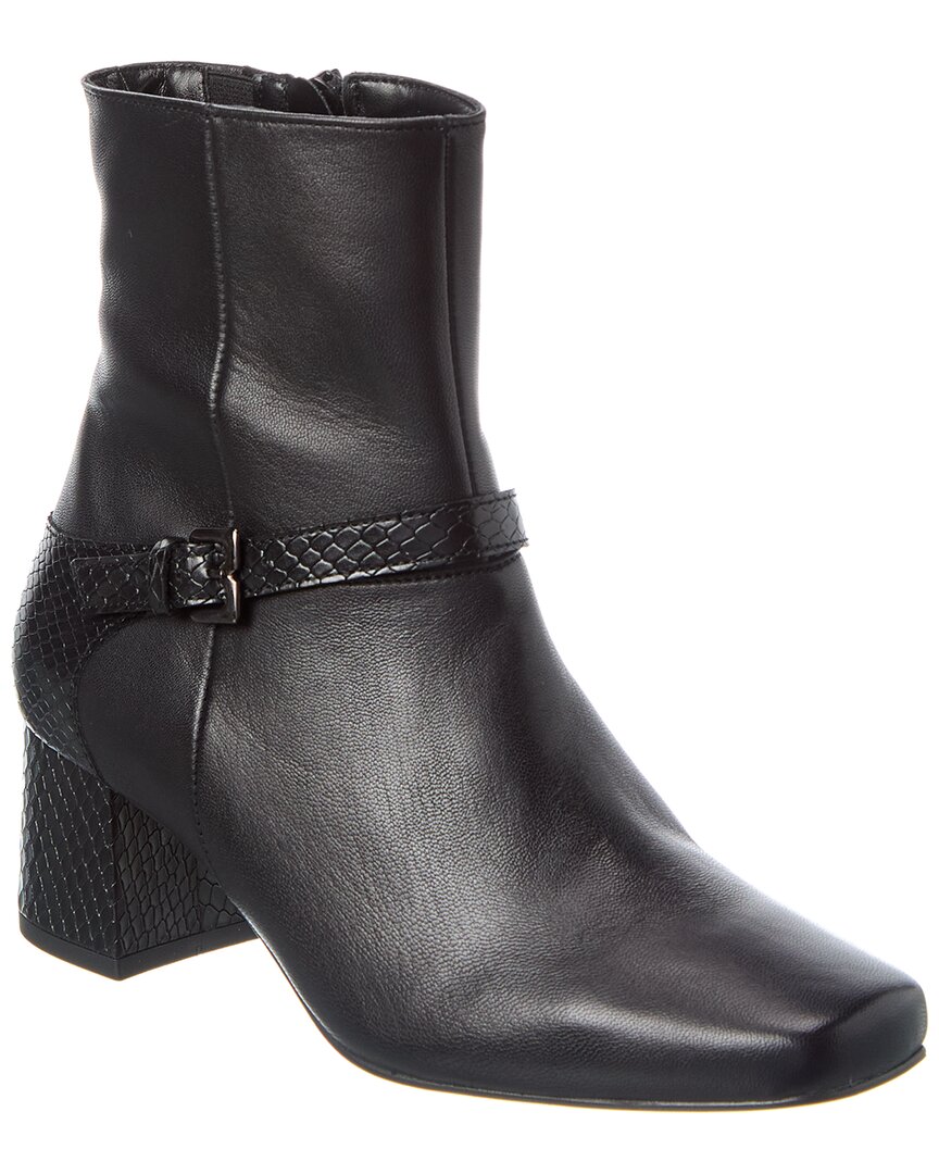 M By Bruno Magli Danica Leather Boot In Black
