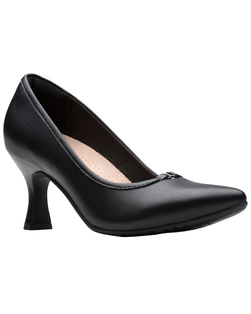 Clarks Kataleyna West Leather Pump In Black