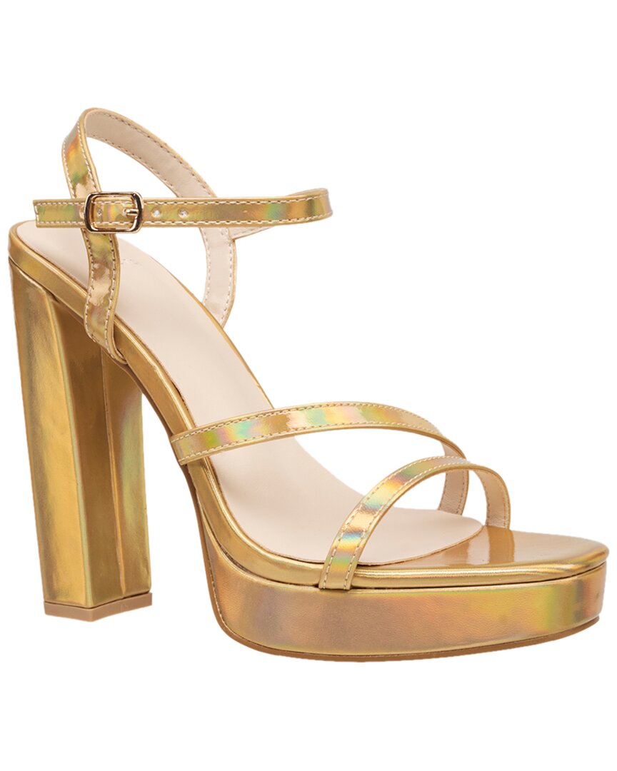 H Halston Women's Sardinia Ankle Strap Dress Sandals In Gold