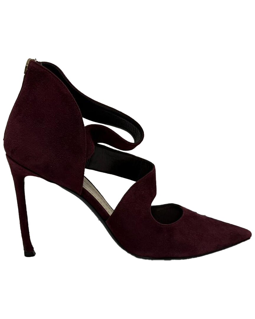 Dior Women's Suede Strappy Pointed-toe Pump (authentic Pre-loved)