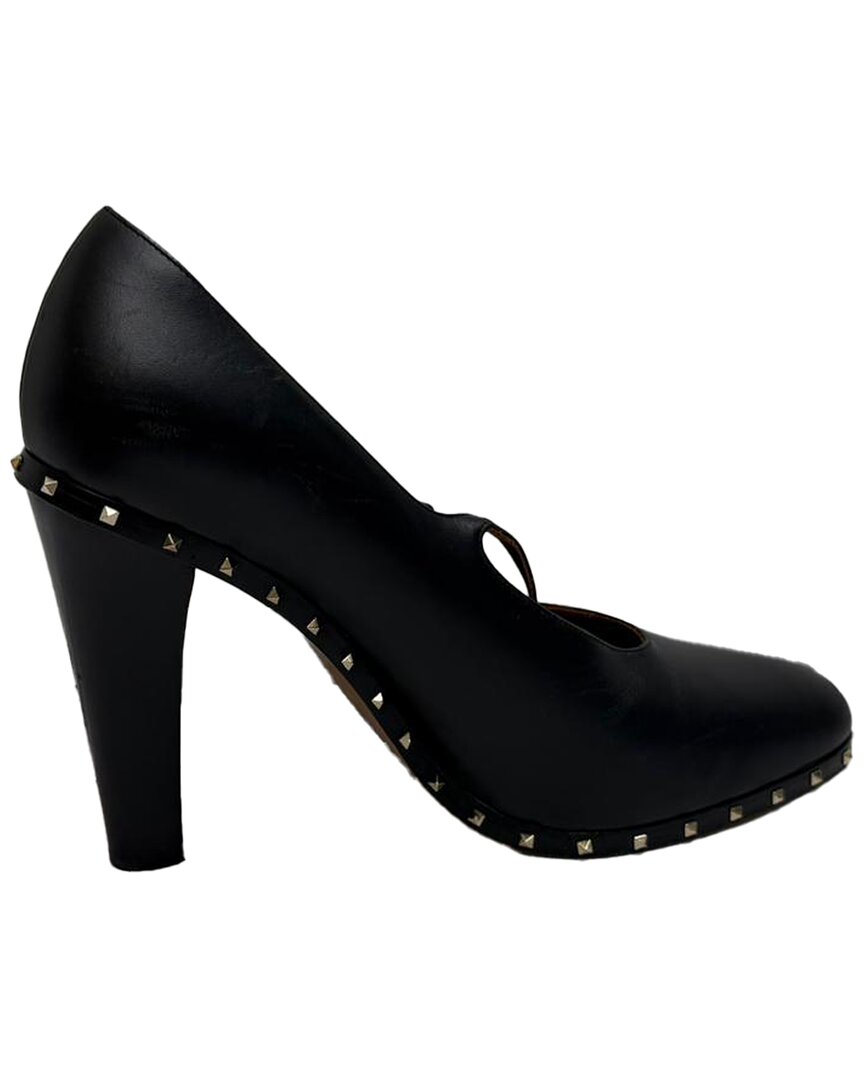 Valentino Garavani Valentino Women's Leather Rockstud Mary Jane Pump (authentic Pre-loved)