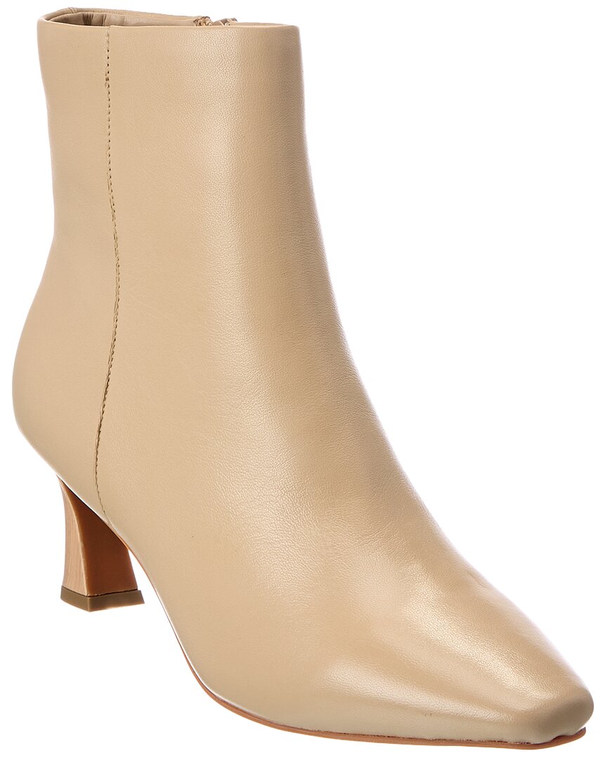 Sanctuary Sleek Leather Bootie In Brown