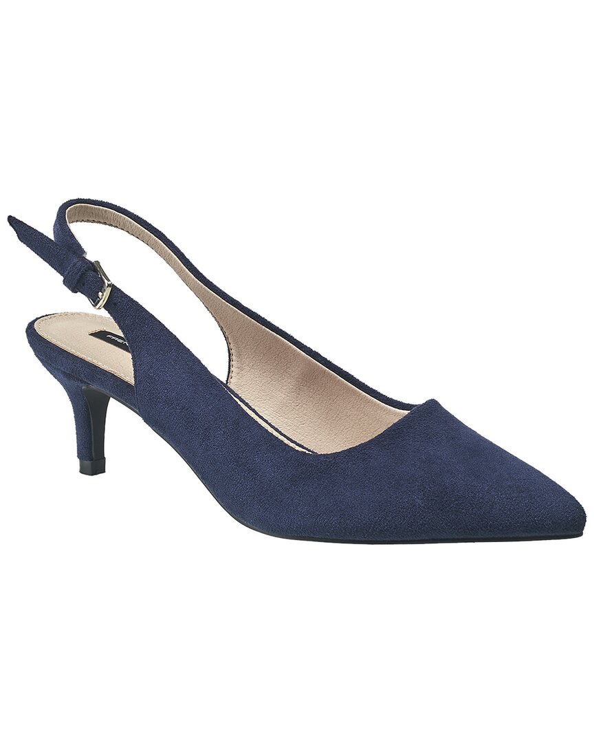 French Connection Women's Quinn Suede Kitten Heel