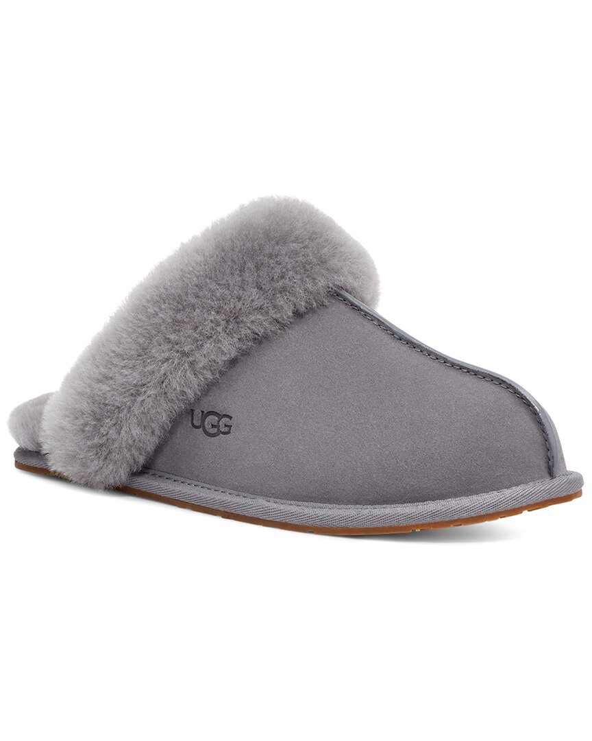 Ugg Caviar Scuffette Ii Textured Metallic Sheepskin Slippers