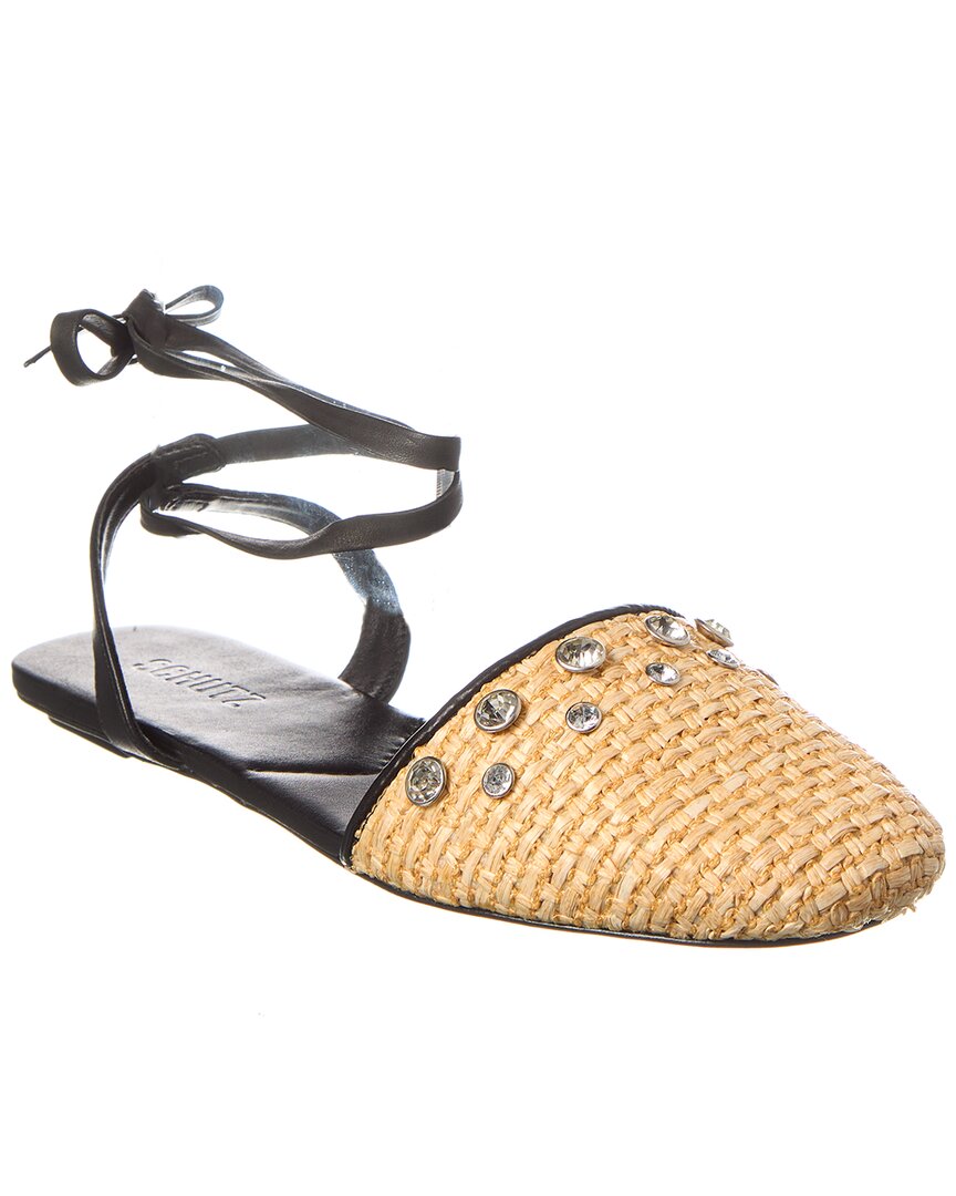 SCHUTZ SCHUTZ ABRIE LEATHER FLAT