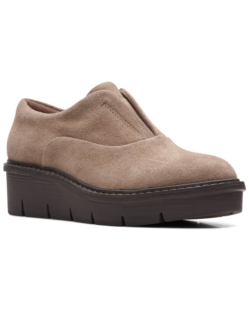 CLARKS CLARKS AIRABELL SKY SUEDE FLAT
