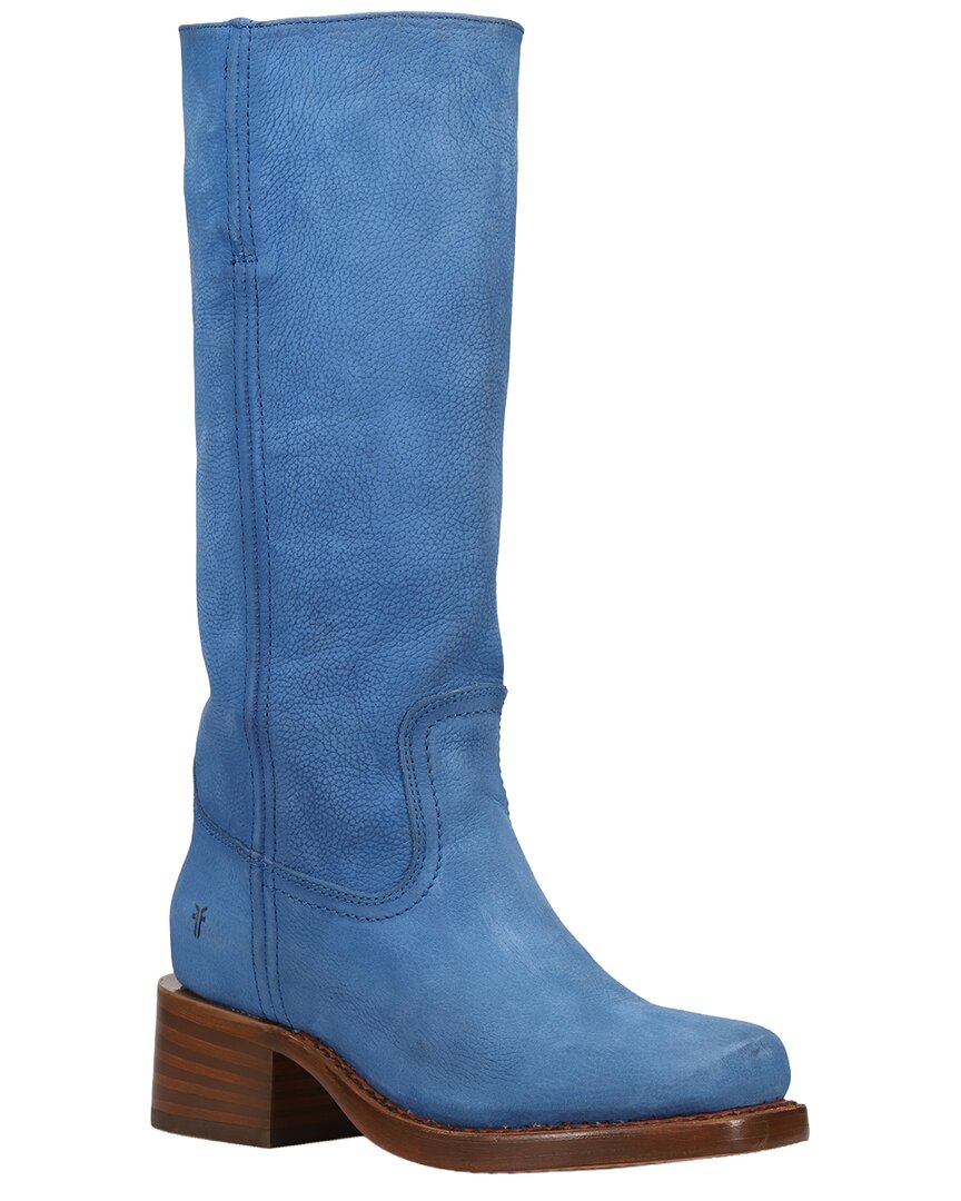 Frye Campus 14in Leather Boot In Blue