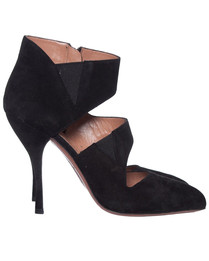 Alaïa Women's Suede Azzedine Curly Ankle Boots. (authentic Pre-loved)