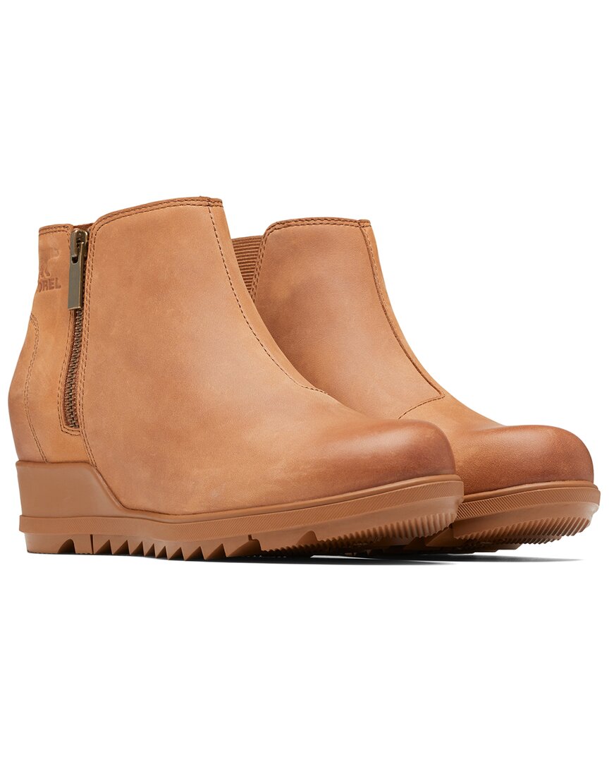Shop Sorel Evie™ Zip Leather Boot In Brown