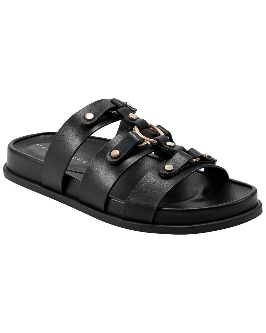 Marc Fisher Ltd Verity Leather Sandal In Black