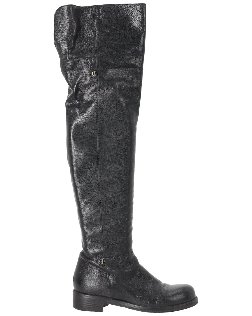 Jimmy Choo Women's Leather Deron Knee-high Boot (authentic Pre-loved) In Animal Print